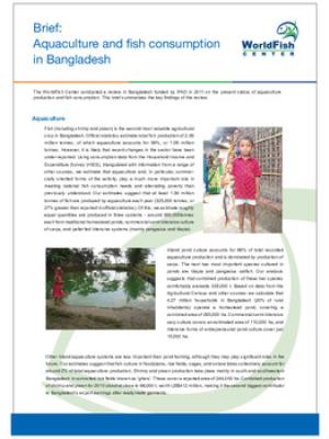 Aquaculture and fish consumption in Bangladesh