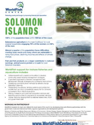 The WorldFish Center: Solomon Islands
