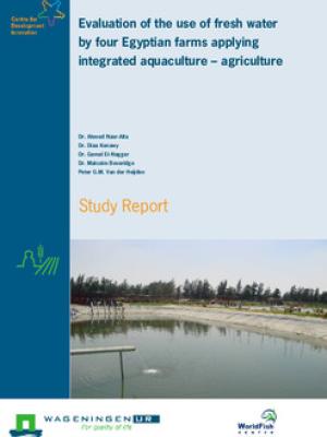 Evaluation of the use of fresh water by four Egyptian farms applying integrated aquaculture-agriculture: study report