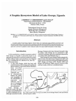 A trophic ecosystem model of Lake George, Uganda