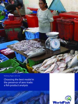 Choosing the best model in the presence of zero trade: a fish product analysis
