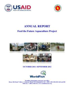 Feed the future aquaculture project: October 2011-Sept 2012