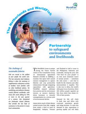 The Netherlands and WorldFish : partnership to safeguard environments and livelihoods