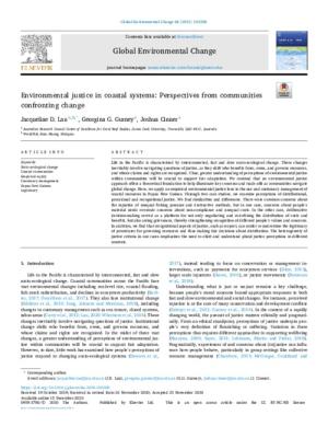 Environmental justice in coastal systems: Perspectives from communities confronting change