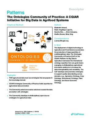 The Ontologies Community of Practice: A CGIAR Initiative for Big Data in Agrifood Systems