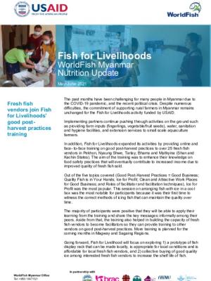 Fish for Livelihoods Nutrition Update - June