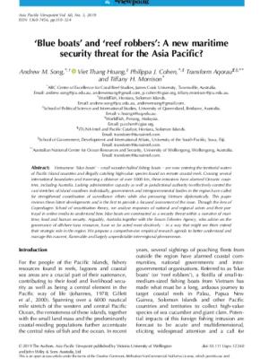 ‘Blue boats’ and ‘reef robbers’: A new maritime security threat for the Asia Pacific?