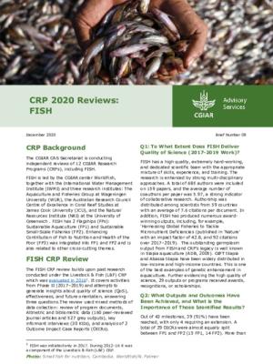 CRP 2020 Reviews: FISH