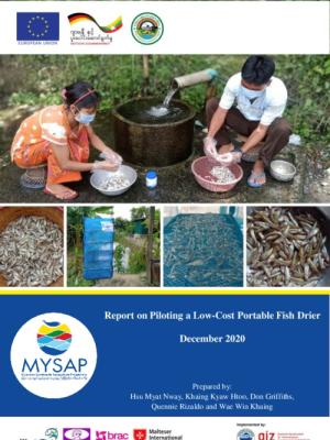 Report on piloting a low-cost portable fish drier