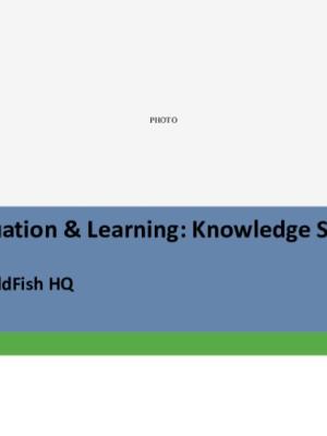 MEL Training Workshop: Knowledge Sharing