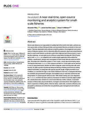 PeskAAS: A near-real-time, open-source monitoring and analytics system for small-scale fisheries