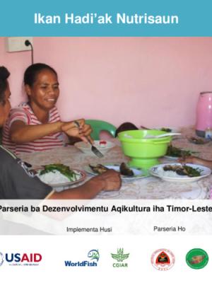 Fish Improves Nutrition (Ikan Hadi'ak Nutrisaun) flipbook (Tetum language)