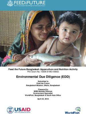 Feed the Future Bangladesh Aquaculture and Nutrition Activity: Environmental Due Diligence (EDD)