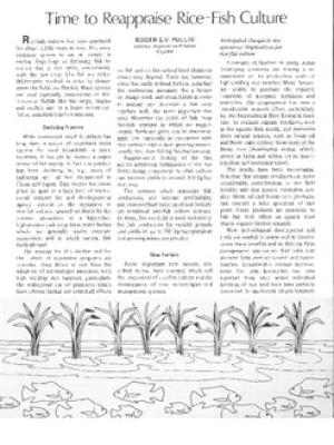 Time to reappraise rice-fish culture