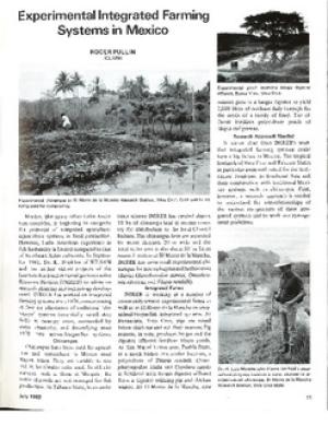 Experimental integrated farming systems in Mexico