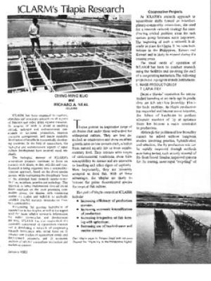 ICLARM's tilapia research