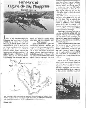 Fish pens of Laguna de Bay, Philippines