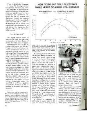 High yields but still questions: three years of animal-fish farming