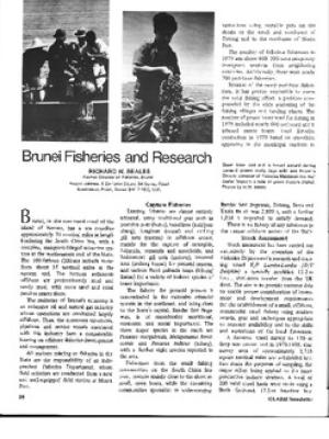 Brunei fisheries and research