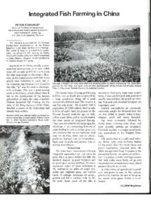 Integrated fish farming in China