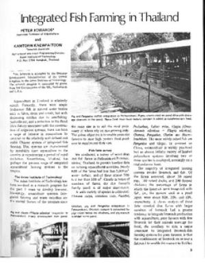Integrated fish farming in Thailand