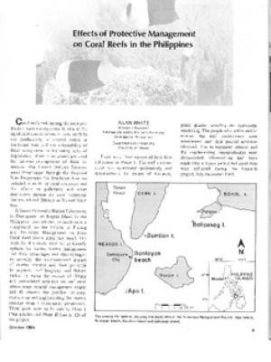 Effects of protective management on coral reefs in the Philippines