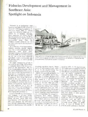 Fisheries development and management in Southeast Asia: spotlight on Indonesia