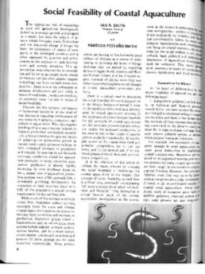 Social feasibility of coastal aquaculture