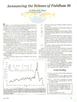 Announcing the release of FishBase 96