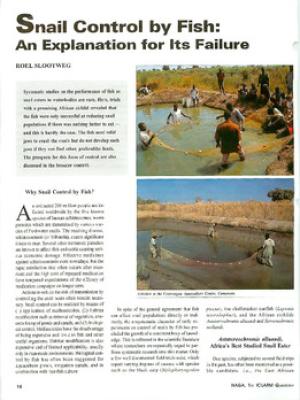 Snail control by fish: an explanation for its failure