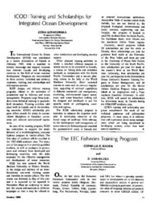 The EEC fisheries training program