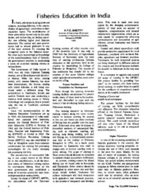 Fisheries education in India