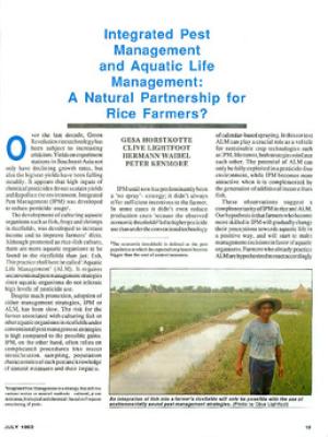Integrated farming: a new approach in the Basse Casamance, Sénégal