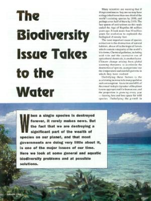The biodiversity issue takes to the water