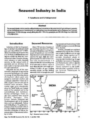 Seaweed industry in India