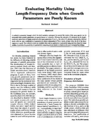 Evaluating mortality using length-frequency data when growth parameters are poorly known