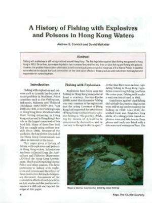 A history of fishing with explosives and poisons in Hong Kong waters