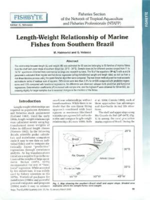 Length-weight relationship of marine fishes from southern Brazil