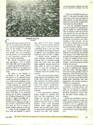Fish stock assessment in coral reefs: notes on the state of the art