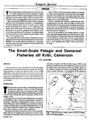 The small-scale pelagic and demersal fisheries off Kribi, Cameroon