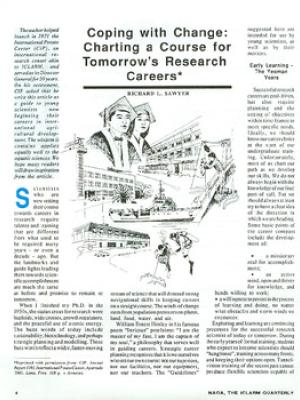 Coping with change: charting a course for tomorrows research careers