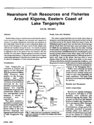 Nearshore fish resources and fisheries around Kigoma, eastern coast of Lake Tanganyika
