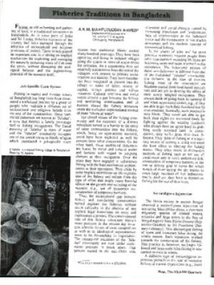 Fisheries traditions in Bangladesh