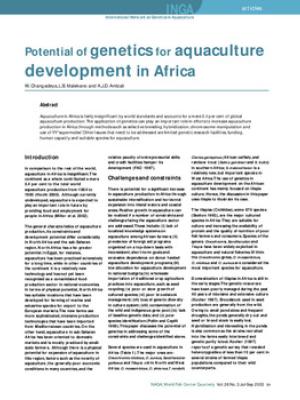 Potential of genetics for aquaculture development in Africa