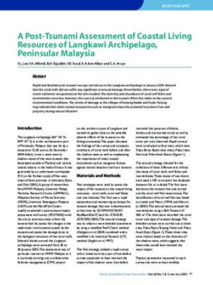 A post-tsunami assessment of coastal living resources of Langkawi Archipelago, Peninsular Malaysia