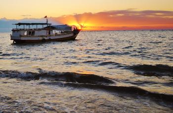 Fishing boat in Timor Leste. Photo by Jennifer King, 2012.