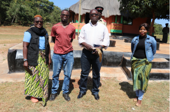 Chief Lumpuma of Lufwanyama District in the Copperbelt Province is aware of the fact that his subjects have been cutting trees indiscriminately and using forbidden fishing methods that are affecting the food and nutrition security of the community. Photo by Agness Chileya. 