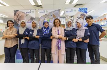 Dr. Ismahane Eloauafi and WorldFish researchers