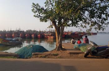 Port in Odisha, India. Photo taken by Lydia O'Meara and Baishnaba Ratha. 