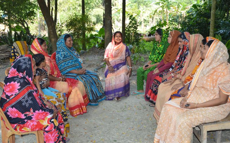 A group of women farmers in Jhalokathi, Bangladesh. Photo by Mohammad Mahabubur Rahman.